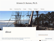 Tablet Screenshot of kristendburton.com